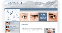 Desktop Screenshot of mccarthyeye.com